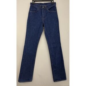 Vtg Levi's 519-0217 Orange Tab Jeans Men's Fits 28x34 Dark Wash USA 1981'